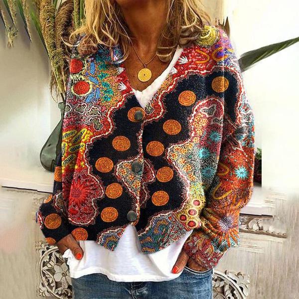 Serena™ Comfortable and colorful knitted sweater