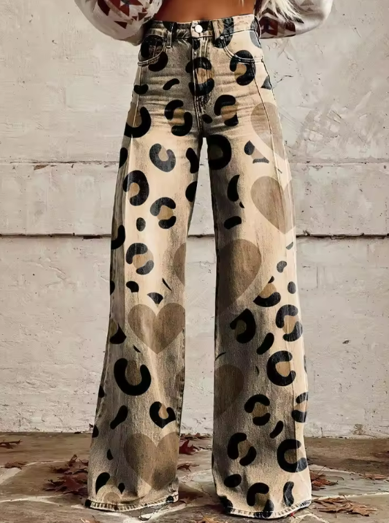 LARA | PANTER PRINT PANTS