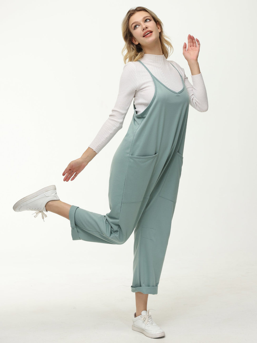 Women's Casual Wide Leg Comfy Jumpsuit