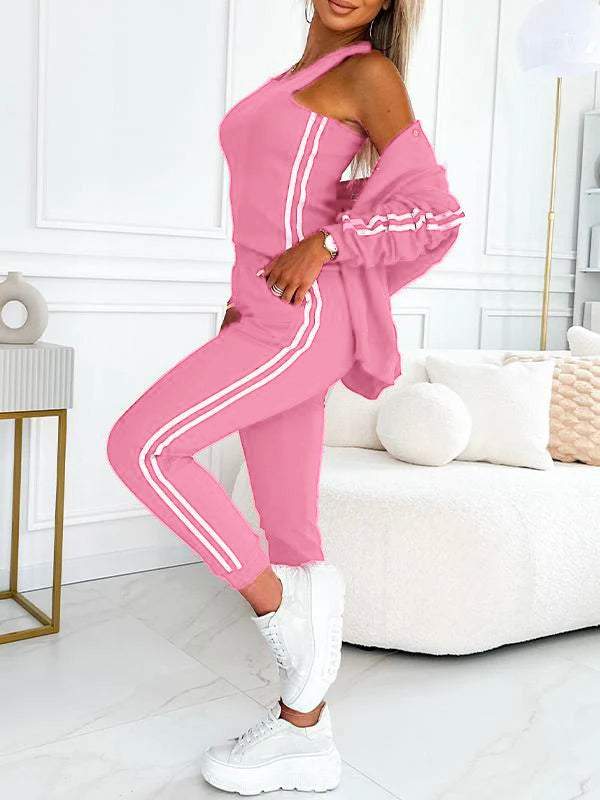 Alex™ Sport Set - Women's three-piece baseball jacket and pants