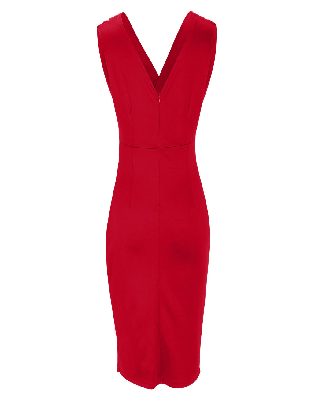Date™ Isa Fitted Dress with V-Neckline and Slit