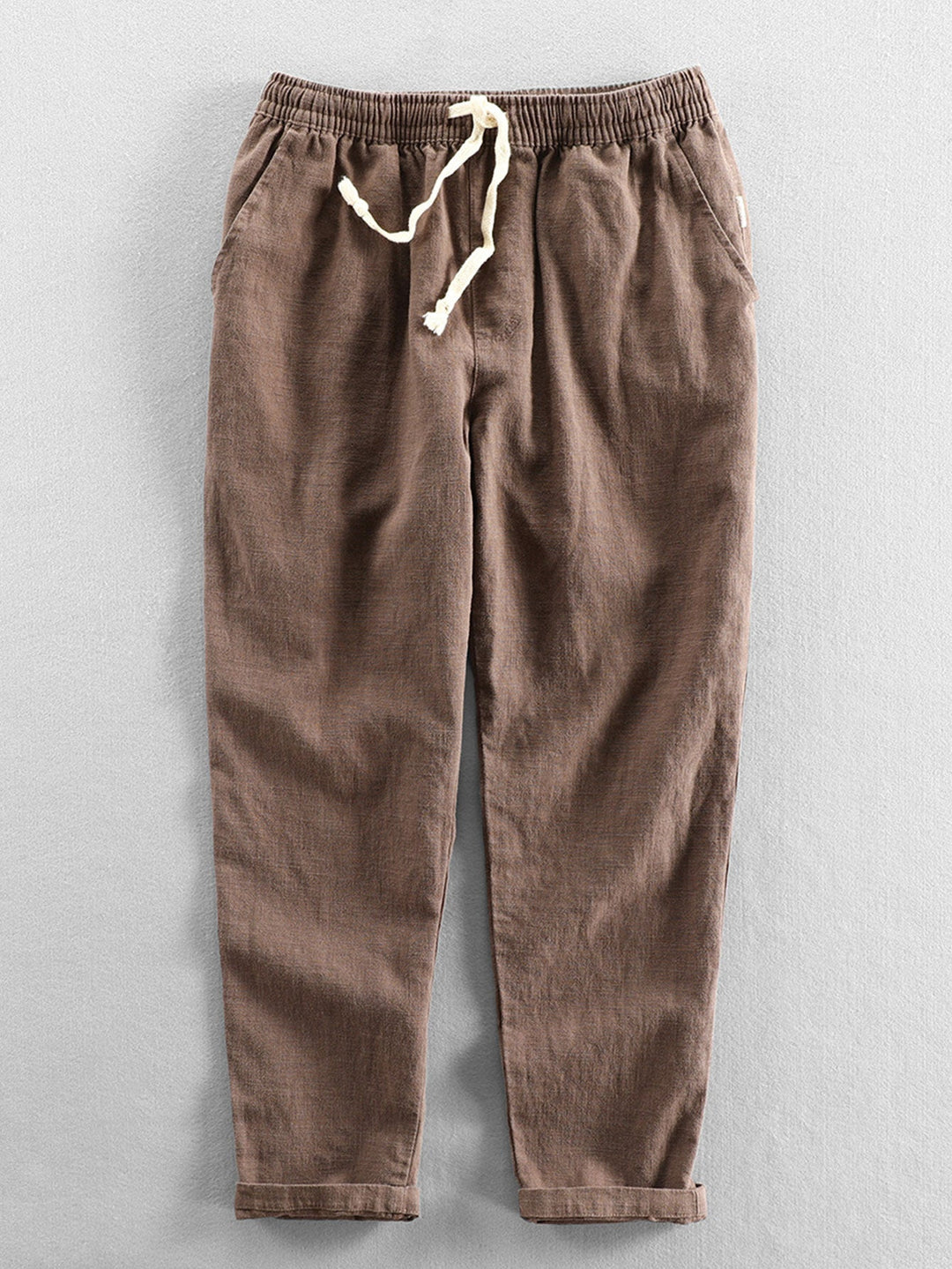 Geometric Jacquard Cuban shirt and linen cotton blend cropped pants