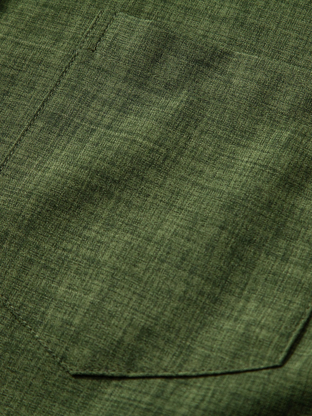 Short sleeve light brown collar shirt and straight linen pants