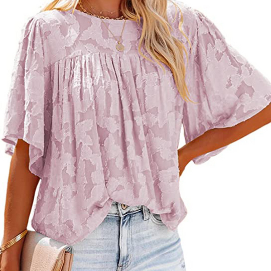 Horn Sleeve Doll Lace Blouse