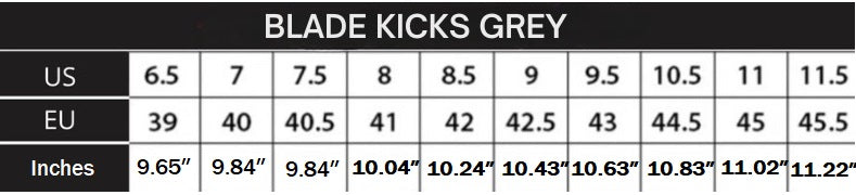 BLADE KICKS GREY +3.15″  increase