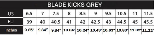 BLADE KICKS GREY +3.15″  increase