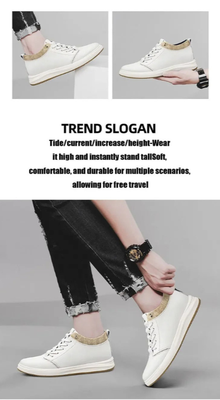 LUXURY | Casual Shoes +2.35″ +3.15″