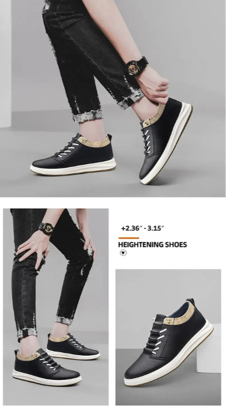 LUXURY | Casual Shoes +2.35″ +3.15″