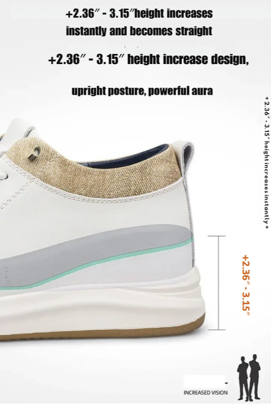 LUXURY | Casual Shoes +2.35″ +3.15″