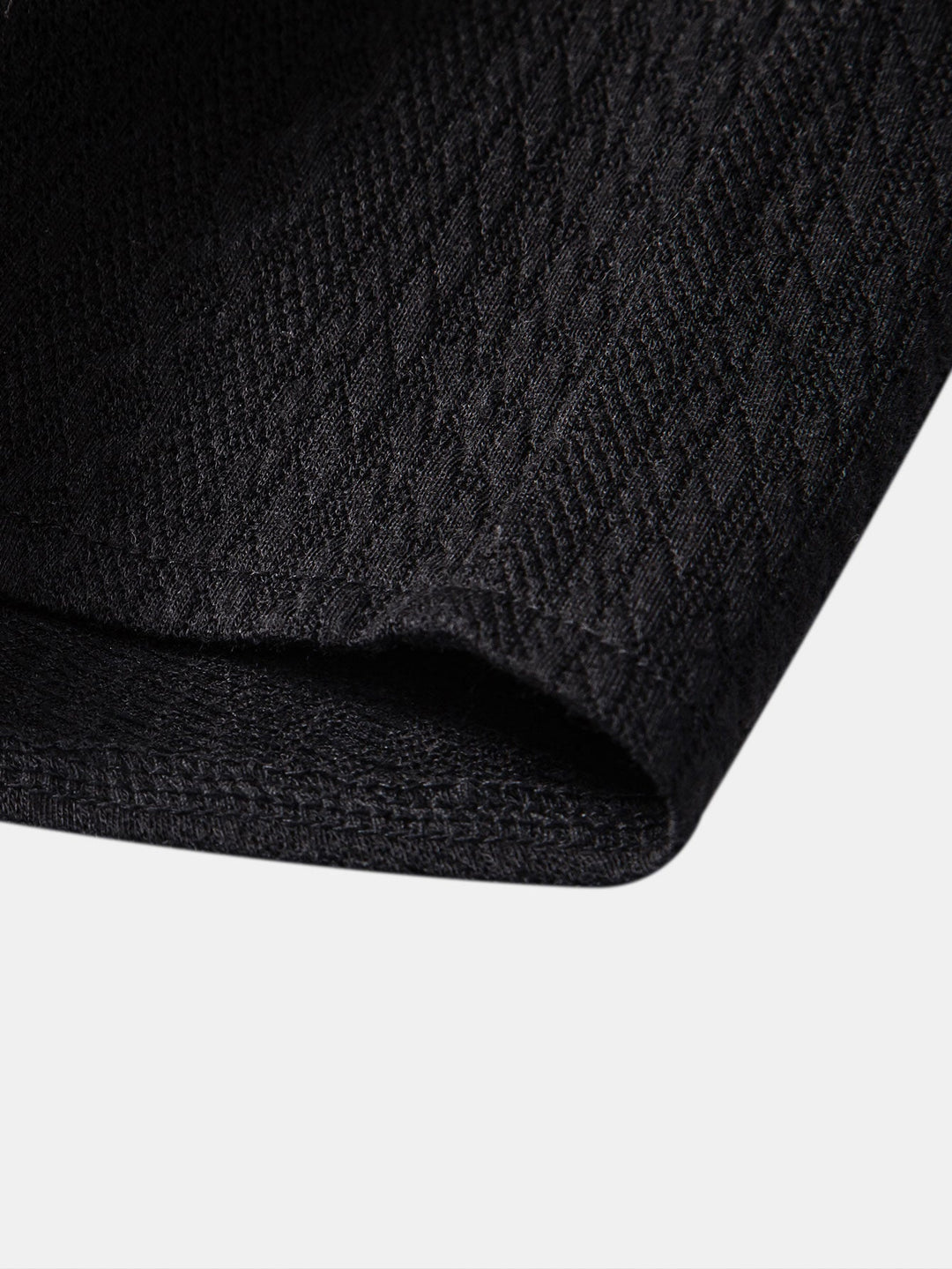 Muscle Fit Jacquard Textile Shirt