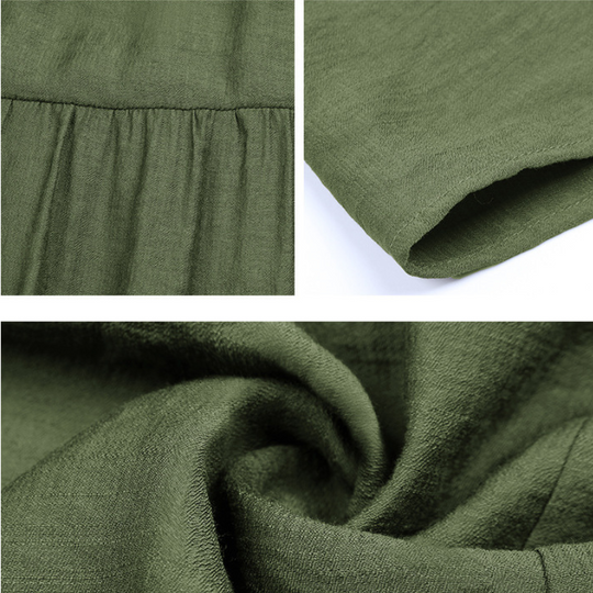 Flared Bottom Knee Length Sleeveless Dress