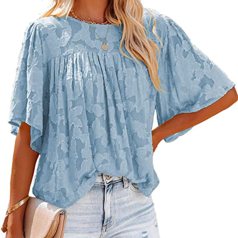 Horn Sleeve Doll Lace Blouse
