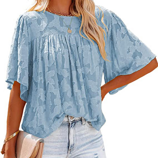 Horn Sleeve Doll Lace Blouse