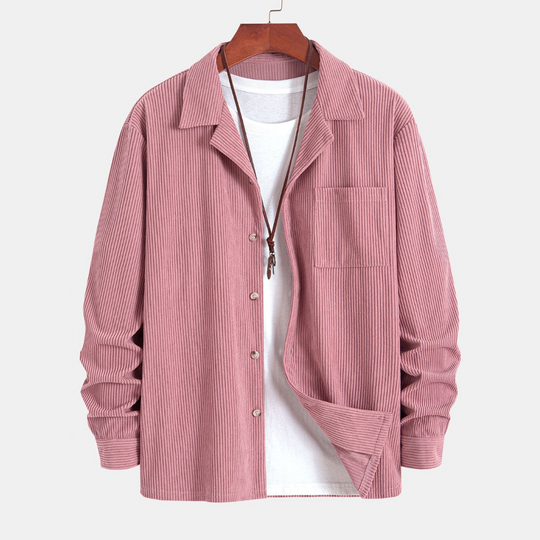 Laurent™ - Corduroy Cuban collar shirt