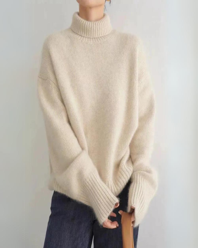 Lena™ Soft Cashmere Turtleneck Sweater