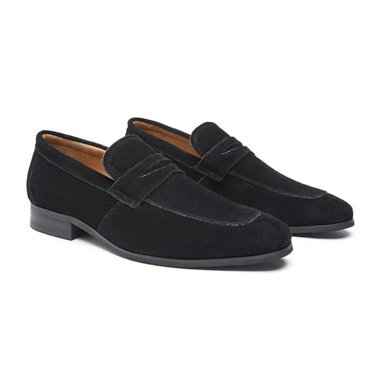 Laurent™ | Suede strappy loafers