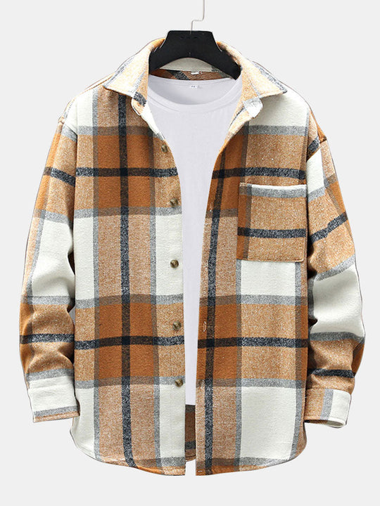 Laurent™ - Flannel overshirt with pocket