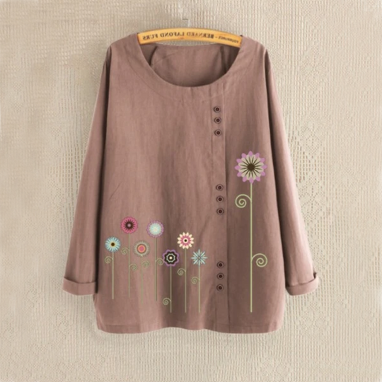 Flower Garden Summer Blouse