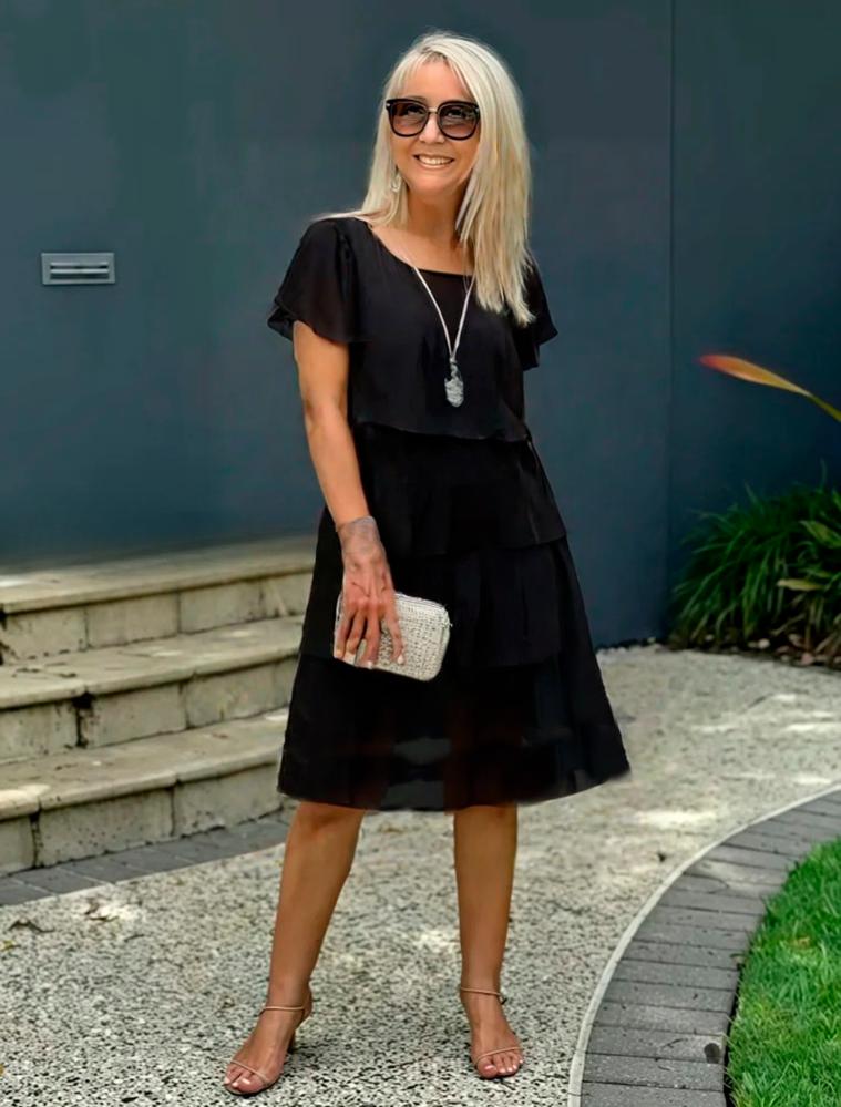 Ivona™ Elegant Chiffon Dress