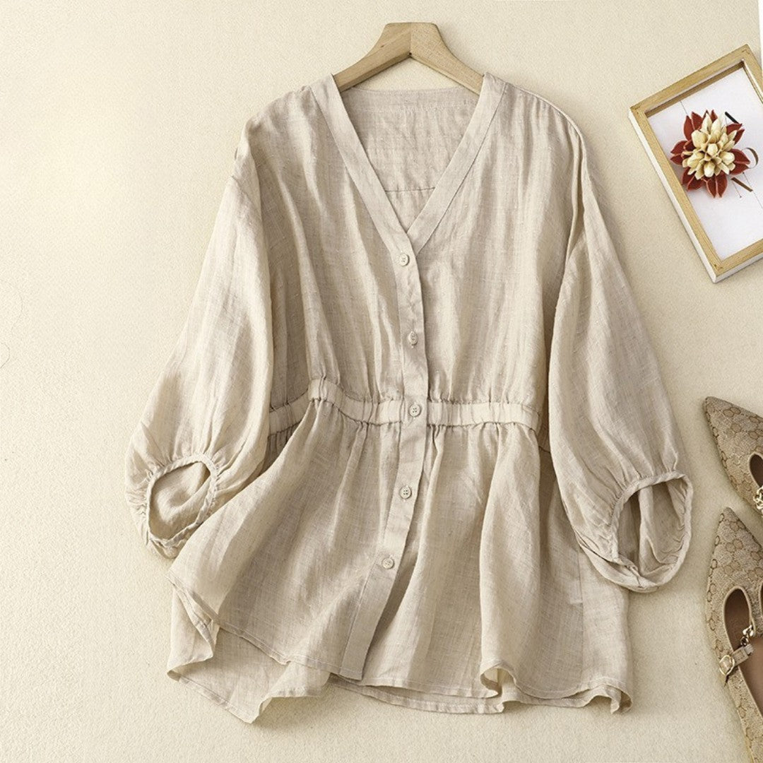 Laurienne™ | Fitted Button-Down Blouse