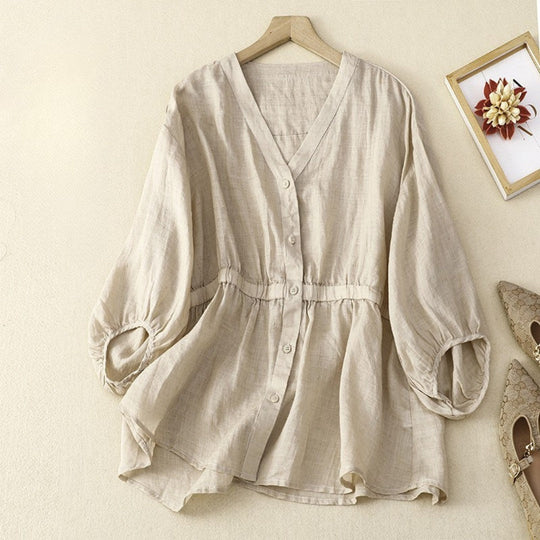 Laurienne™ | Fitted Button-Down Blouse