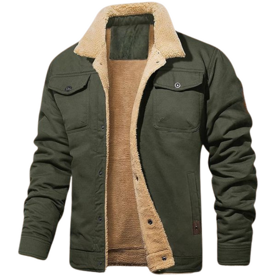 Axel™ Men's Jacket with Sherpa Lining and Button Closure