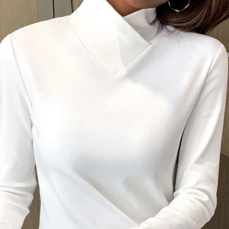 Stazia™ Elegant Turtleneck Sweater with High Collar