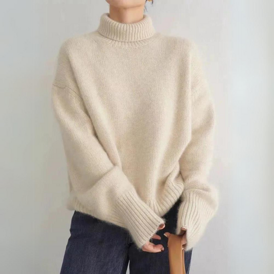 Lena™ Soft Cashmere Turtleneck Sweater