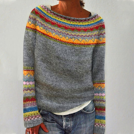 Elvira™ Cashmere Retro Sweater