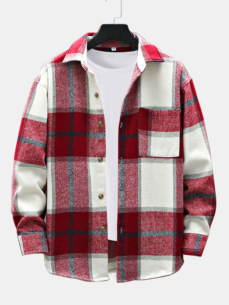 Laurent™ - Flannel overshirt with pocket