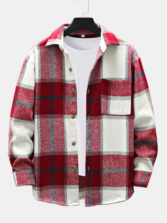 Laurent™ - Flannel overshirt with pocket