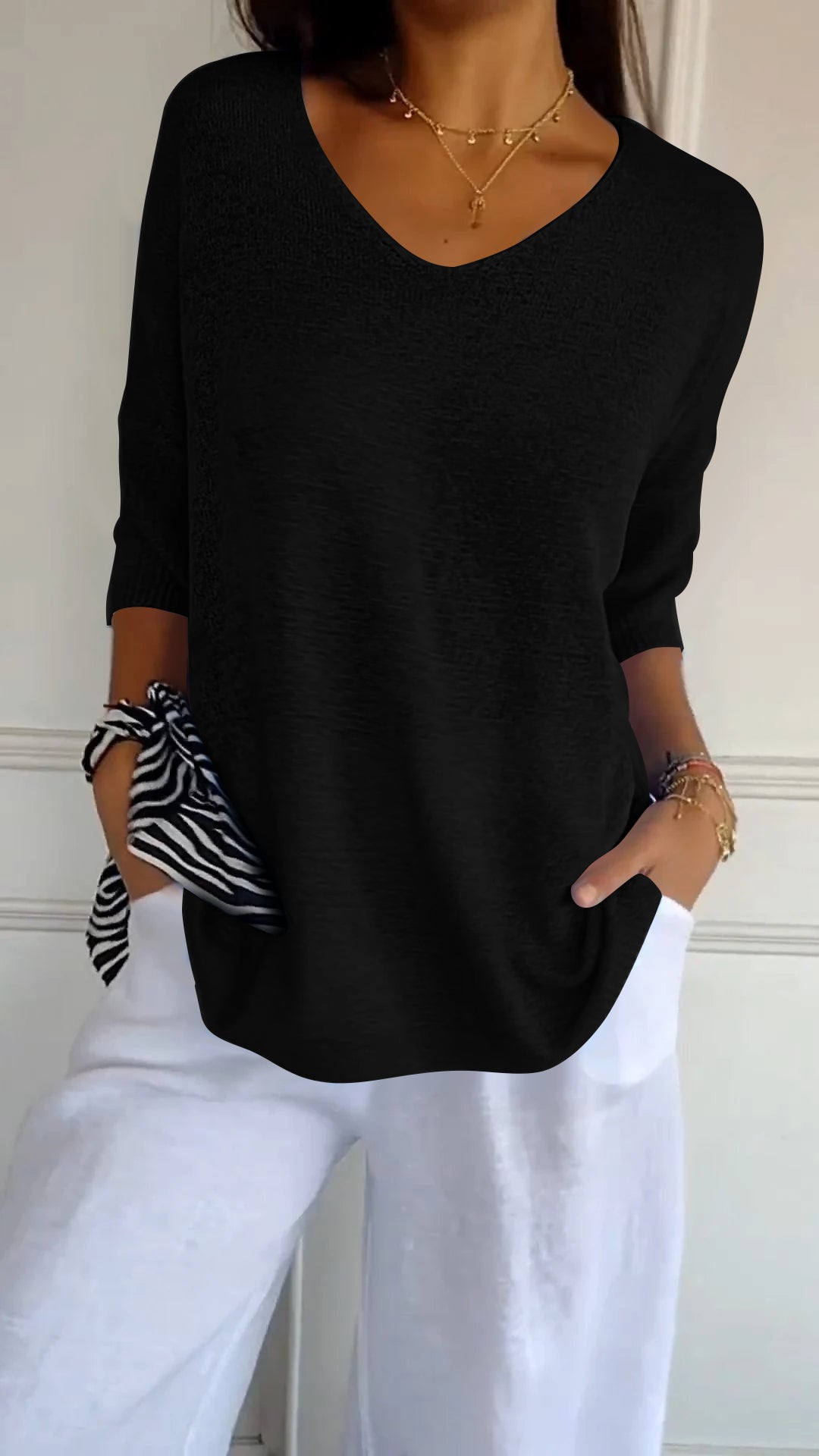 Mia™ Elegant Knit Top