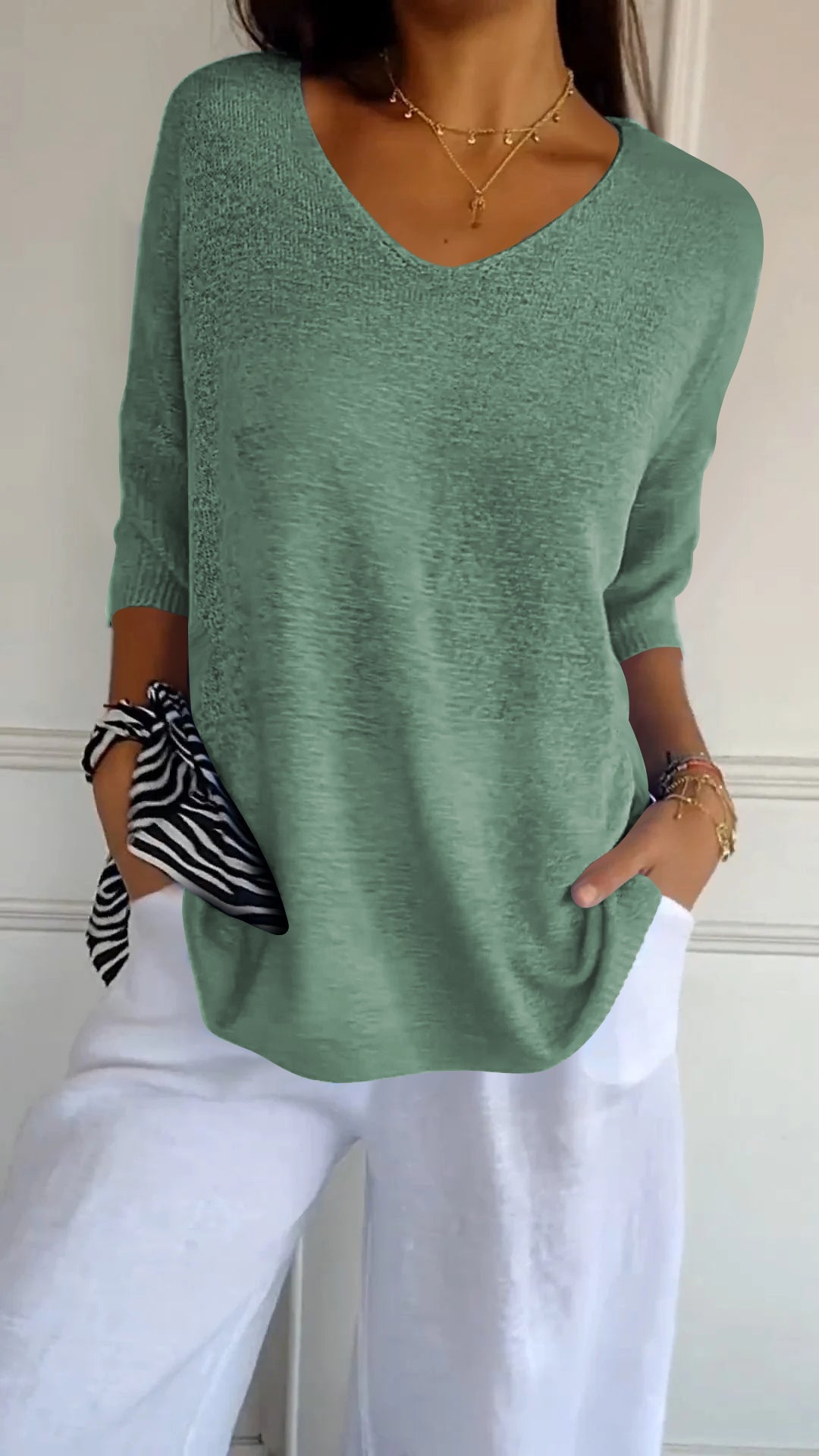 Mia™ Elegant Knit Top