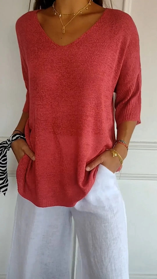 Mia™ Elegant Knit Top