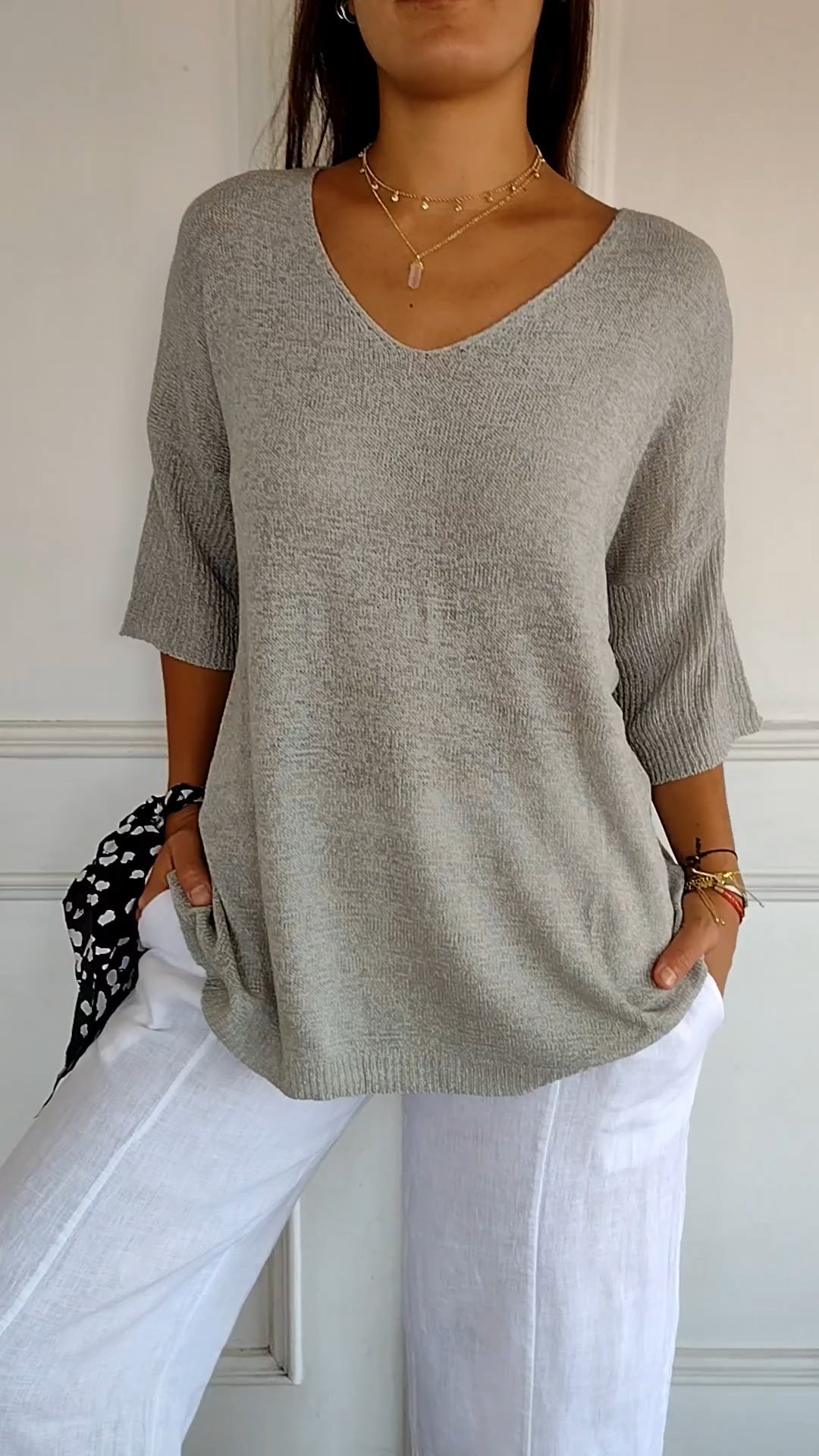 Mia™ Elegant Knit Top