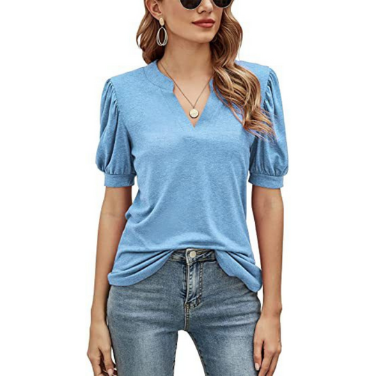 Puffed Sleeves Blouse