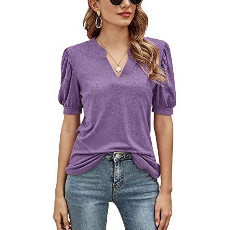 Puffed Sleeves Blouse