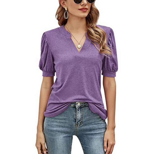 Puffed Sleeves Blouse
