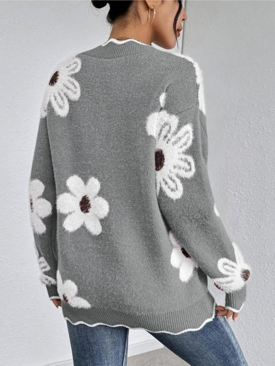 Aniela™ Cashmere Bloom Sweater