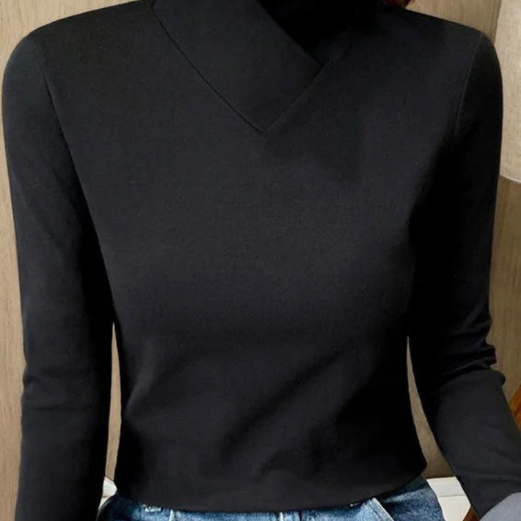 Stazia™ Elegant Turtleneck Sweater with High Collar