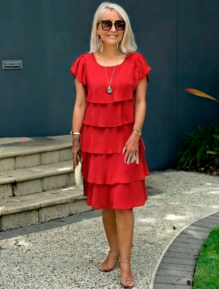 Ivona™ Elegant Chiffon Dress