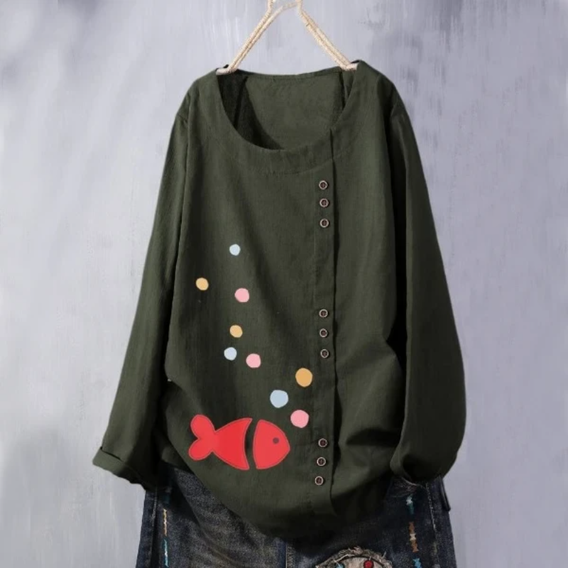 Bubble Fish Summer Blouse