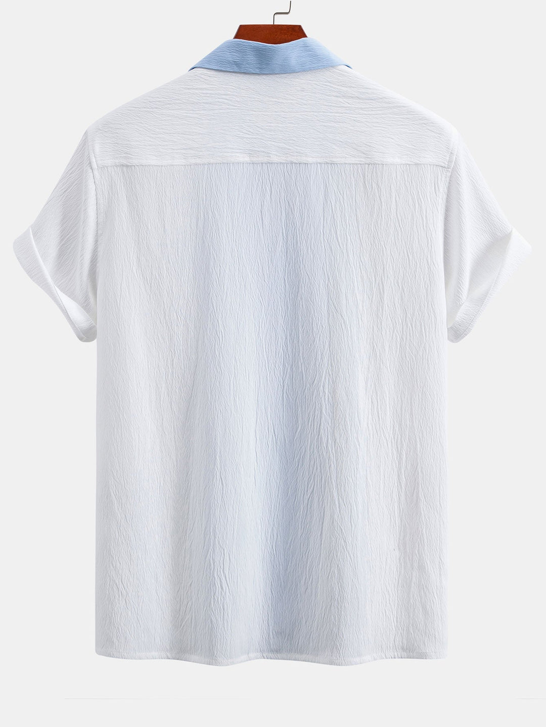 Text Red Contrasting Cuban Shirt