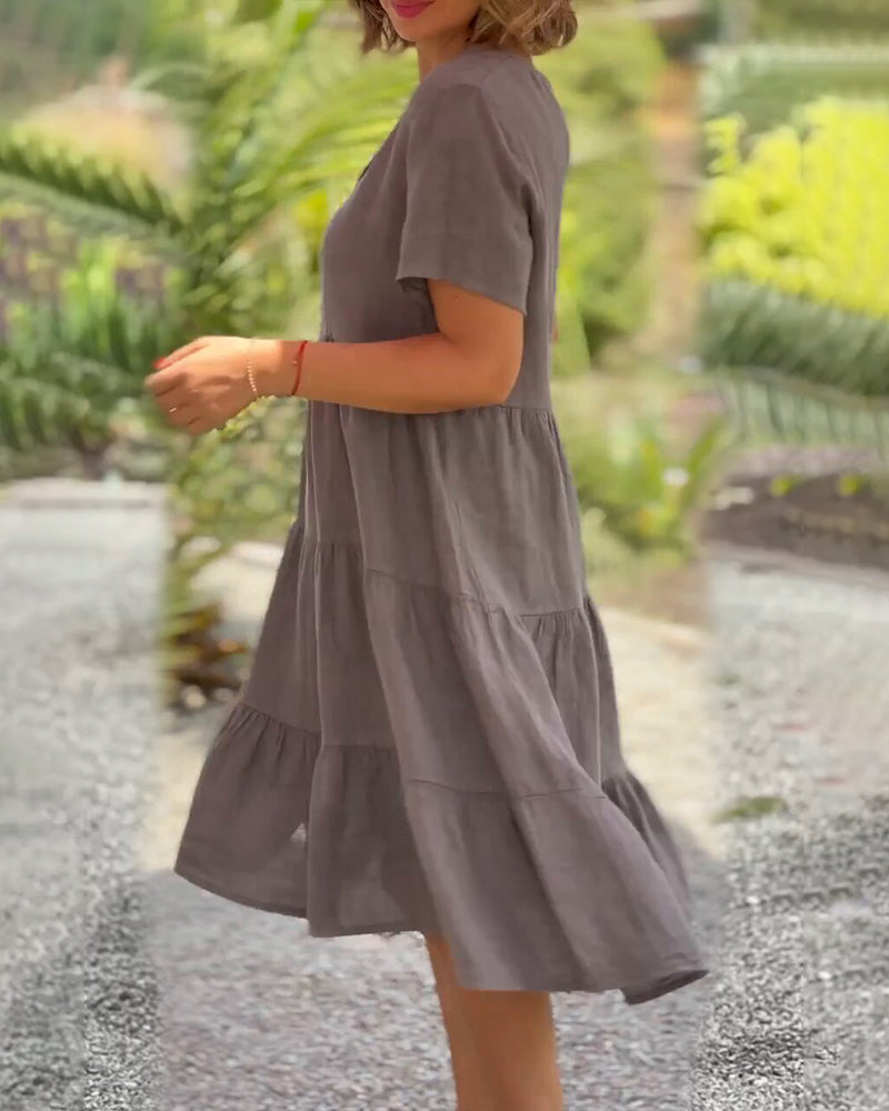 Virella™ Dress in cotton and linen