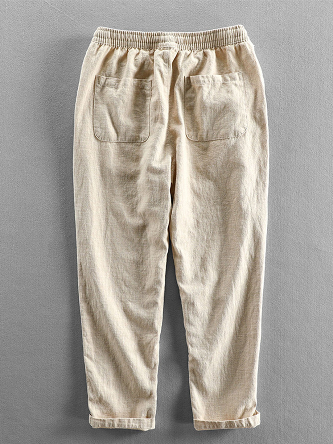 Geometric Jacquard Cuban shirt and linen cotton blend cropped pants