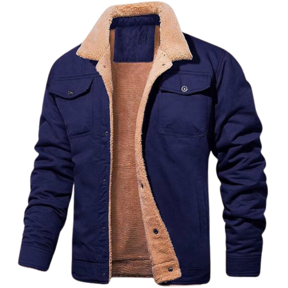 Axel™ Men's Jacket with Sherpa Lining and Button Closure