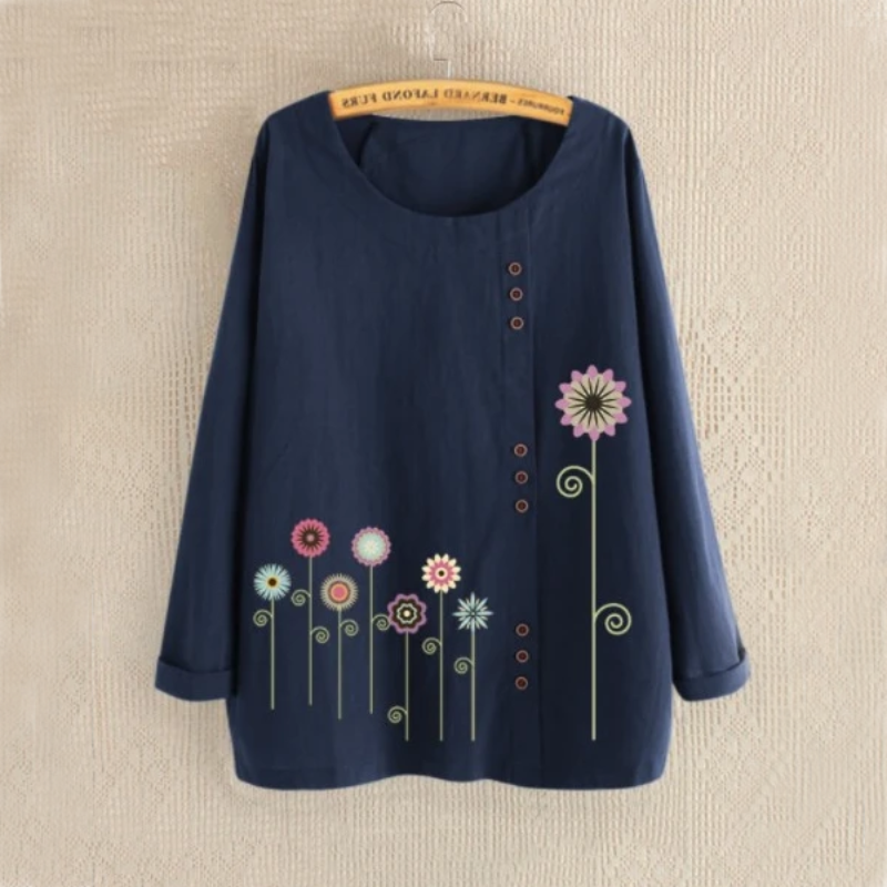 Flower Garden Summer Blouse