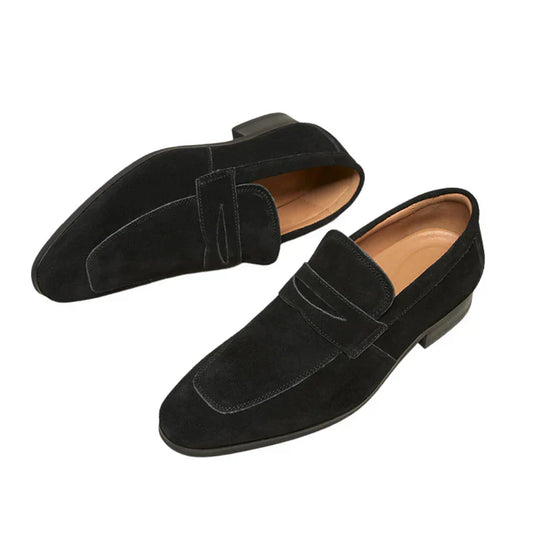 Laurent™ | Suede strappy loafers