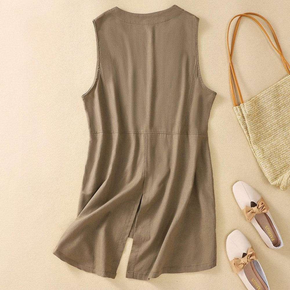 Laurienne™ | Sleeveless Buttoned Vest