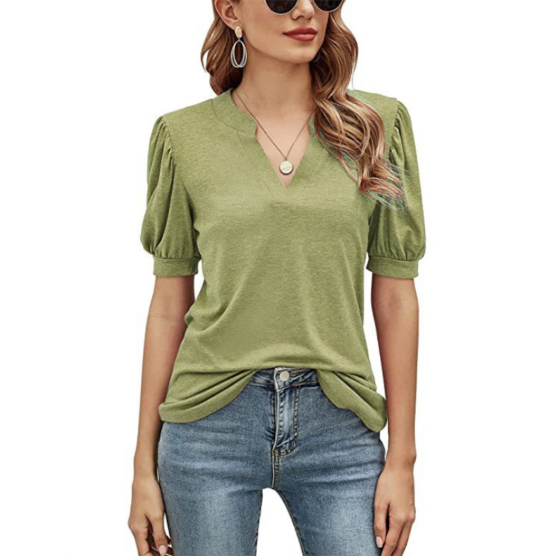 Puffed Sleeves Blouse